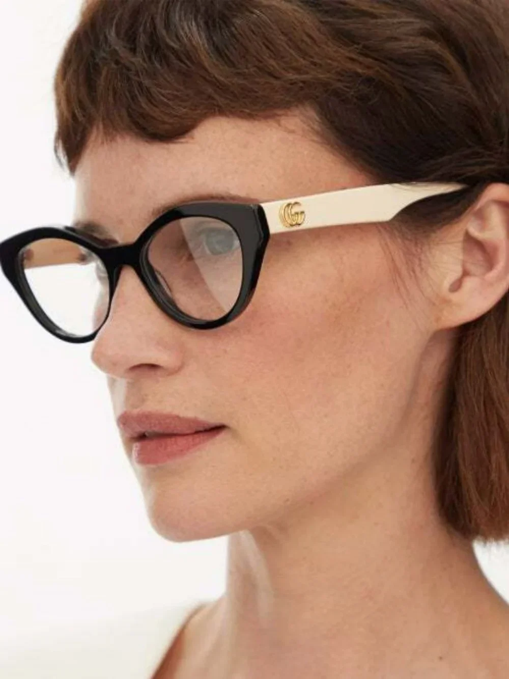 GUCCI GG0959O 002 BLACK/IVORY CAT EYE EYEGLASSES